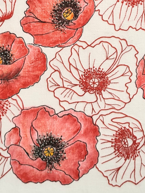 mille papaveri rossi: particolare papavero