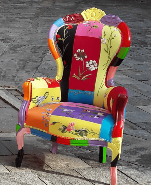 La poltrona di Mara che ha permesso di vincere il Premio Pietrasanta